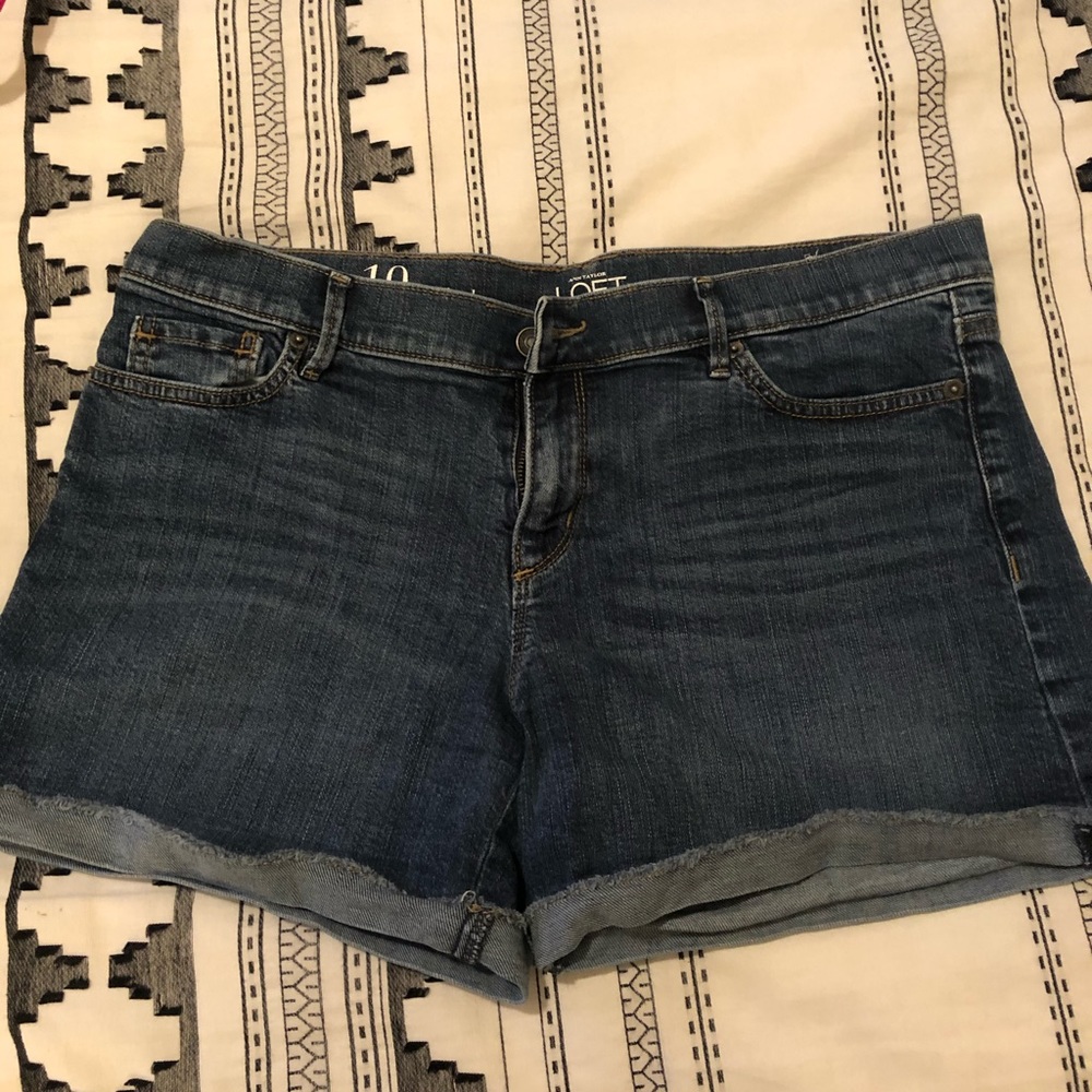 Loft jean shorts